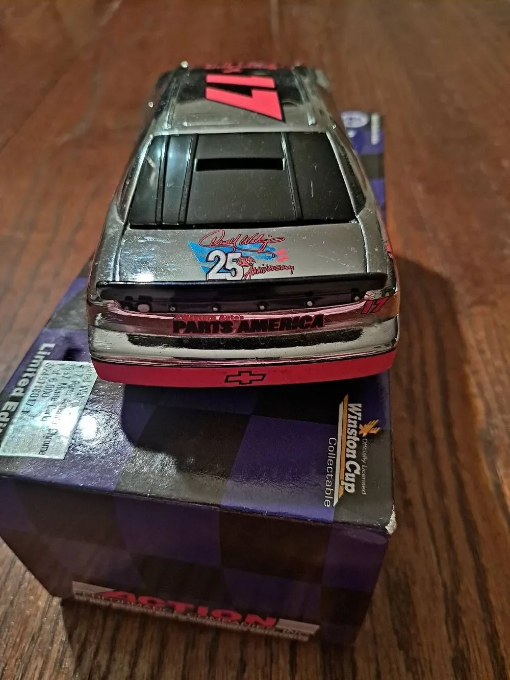 Vintage 96 Action Platinum Darrell Waltrip Parts America Chrome Die Cast Nascar